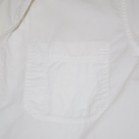 Eddie Bauer. Men's button up dress shirt. White long sleeve. Size Large. - Picture 6 of 7